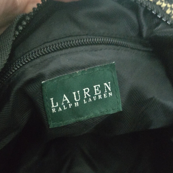 Ralph Lauren Nylon Colorful Houndstooth Shoulder Hobo Bag (EUC)🩶🤎🖤 - Picture 10 of 11